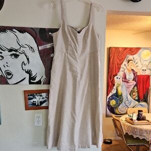 Elegant Cream Sleeveless Dress. Old Navy Women Large